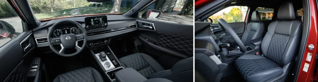 nissan rogue hybride rechargeable 2026 vue de l'intérieur